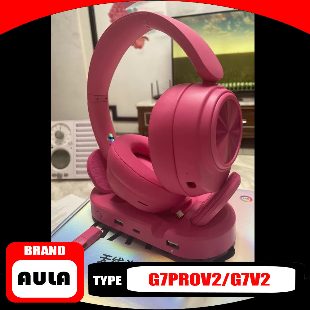 Headphones Wireless - หูฟังแบบครอบหู AULA G7 Pro V2 เชื่อมต่อได้