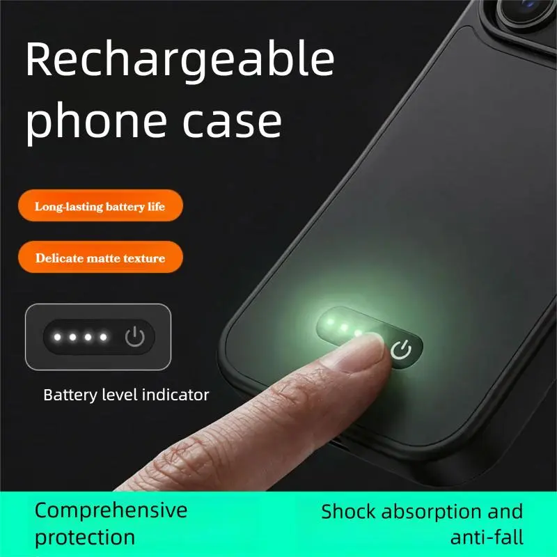 Power Bank - เคสแบตเตอรี่สำหรับ iPhone 16 Pro ความจุจริง 2500mAh