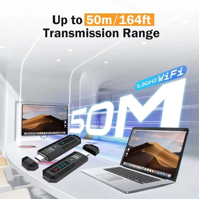 ตัวขยายสัญญาณไร้สาย HDMI รองรั - Hdmi Adapter บทวิจารณ์และราคา