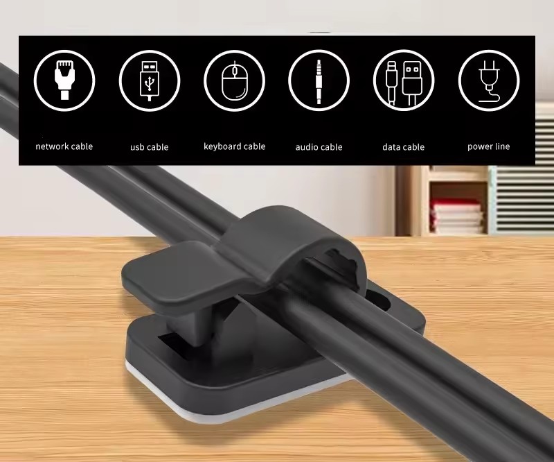 คลิปจัดสายไฟแบบมีกาวในตัว อุปก - Cable Organizer บทวิจารณ์และราคา