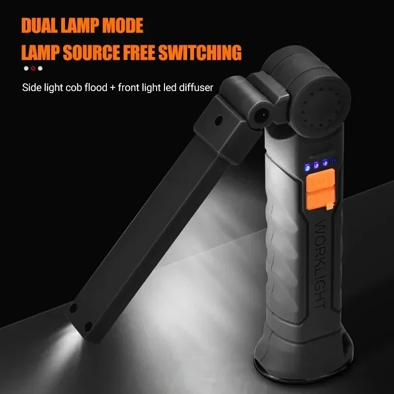 ไฟฉาย LED แบบพกพา COB ชาร์จไฟผ - Power Bank บทวิจารณ์และราคา