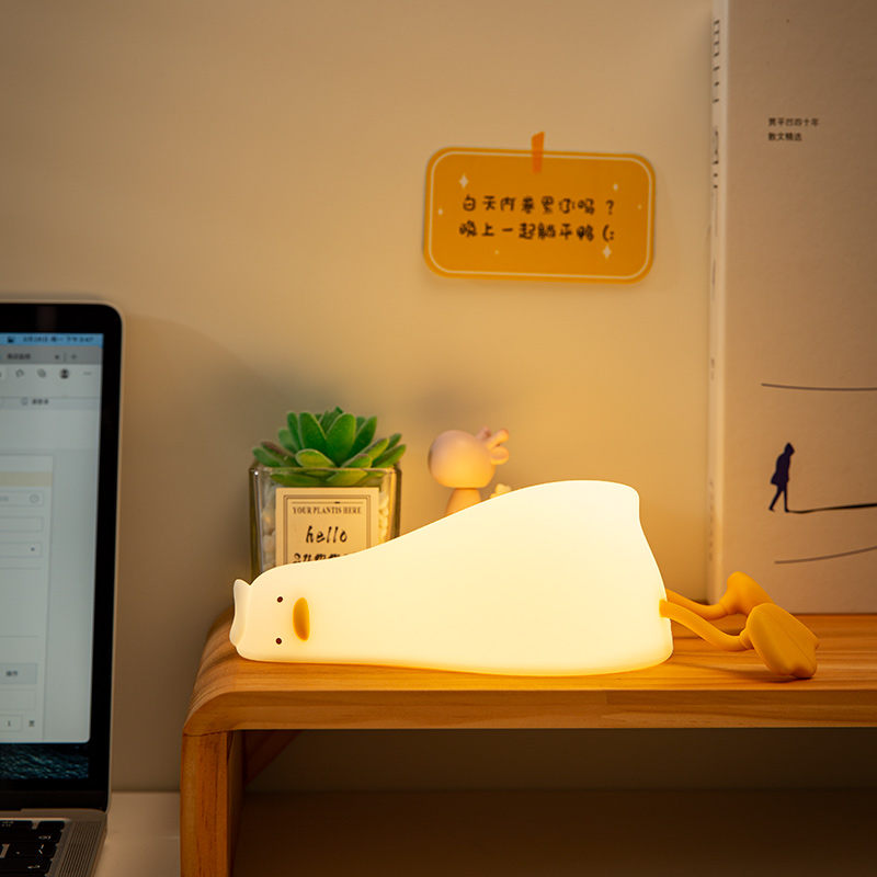 โคมไฟเป็ดนอนราบ ซิลิโคนนุ่ม ชา - Phone Holder บทวิจารณ์และราคา
