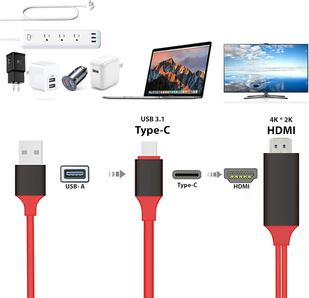 อะแดปเตอร์ 2M 4K Type-C เป็น H - Hdmi Adapter บทวิจารณ์และราคา