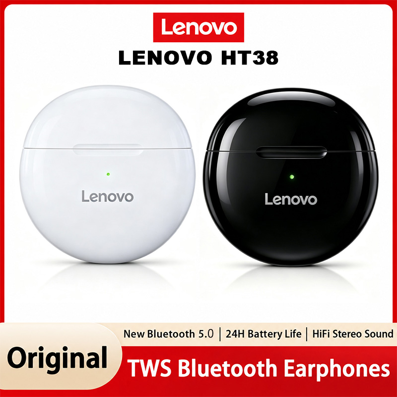 หูฟังไร้สาย Lenovo HT38 TWS สำ - Wireless Charger บทวิจารณ์และราคา